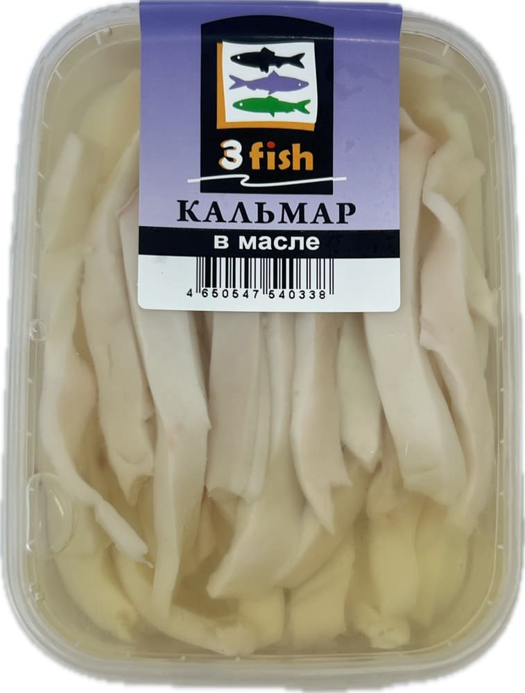 Кальмар в масле, 190г