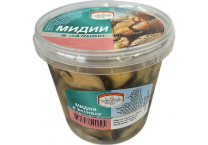 Мидии в масле, 350г