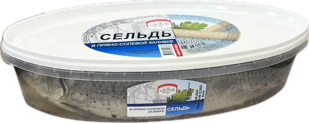 Сельдь в пряно-солевой заливке, 1000г